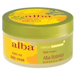 Alba Botanica Kukui Nut Body Cream (6.5 Oz) #26374