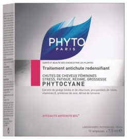 Phyto Phytocyane Hair Treatment 12 Ampules (0.25 Oz) #26722
