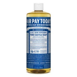 Dr. Bronner's Peppermint Castile Liquid Soap (32 Oz) #28023