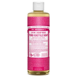 Dr. Bronner's Organic Rose Castile Liquid Soap (16 Oz) #29329