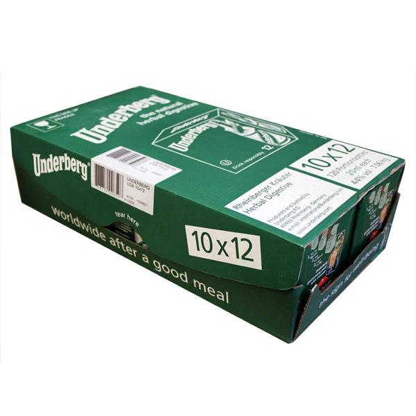 Underberg Full Case Of Cardboard 12 Packs (120 Count) #10070103 3 Underberg Full Case Of Cardboard 12 Packs (120 Count) #10070103