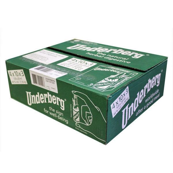 Underberg Full Case Of Underberg 3 Packs (120 Total) (120 Count) #10070085 3 Underberg Full Case Of Underberg 3 Packs (120 Total) (120 Count) #10070085