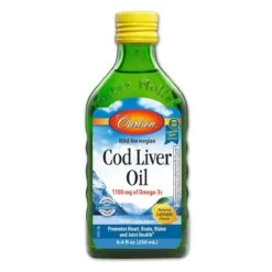 Carlson Lemon Cod Liver Oil Liquid (250 Ml) #7654