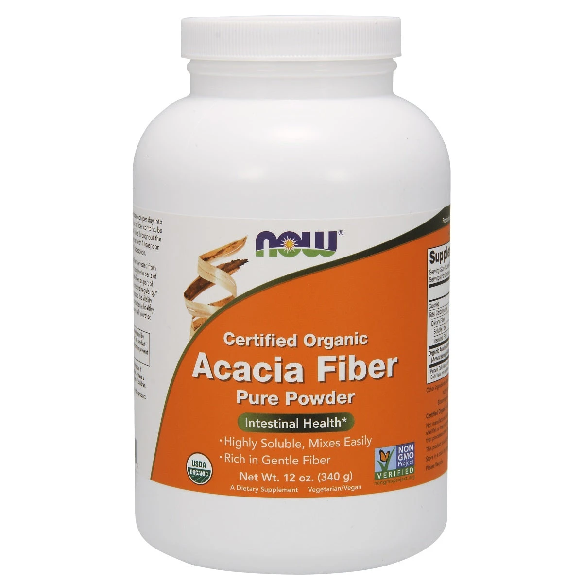 NOW Acacia Fiber Pure Powder (12 Oz) #10076084 3 NOW Acacia Fiber Pure Powder (12 Oz) #10076084