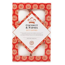 Nubian Heritage Coconut + Papaya Bath Bombs (6 Count) #10078147