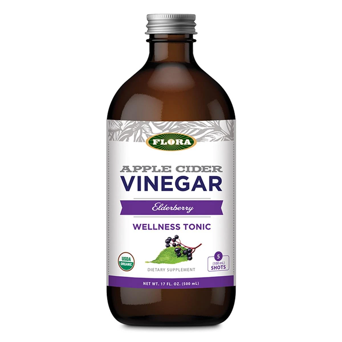 Flora Inc Apple Cider Vinegar Wellness Tonic (Elderberry) (17 Fl Oz) #10080841 3 Flora Inc Apple Cider Vinegar Wellness Tonic (Elderberry) (17 Fl Oz) #10080841