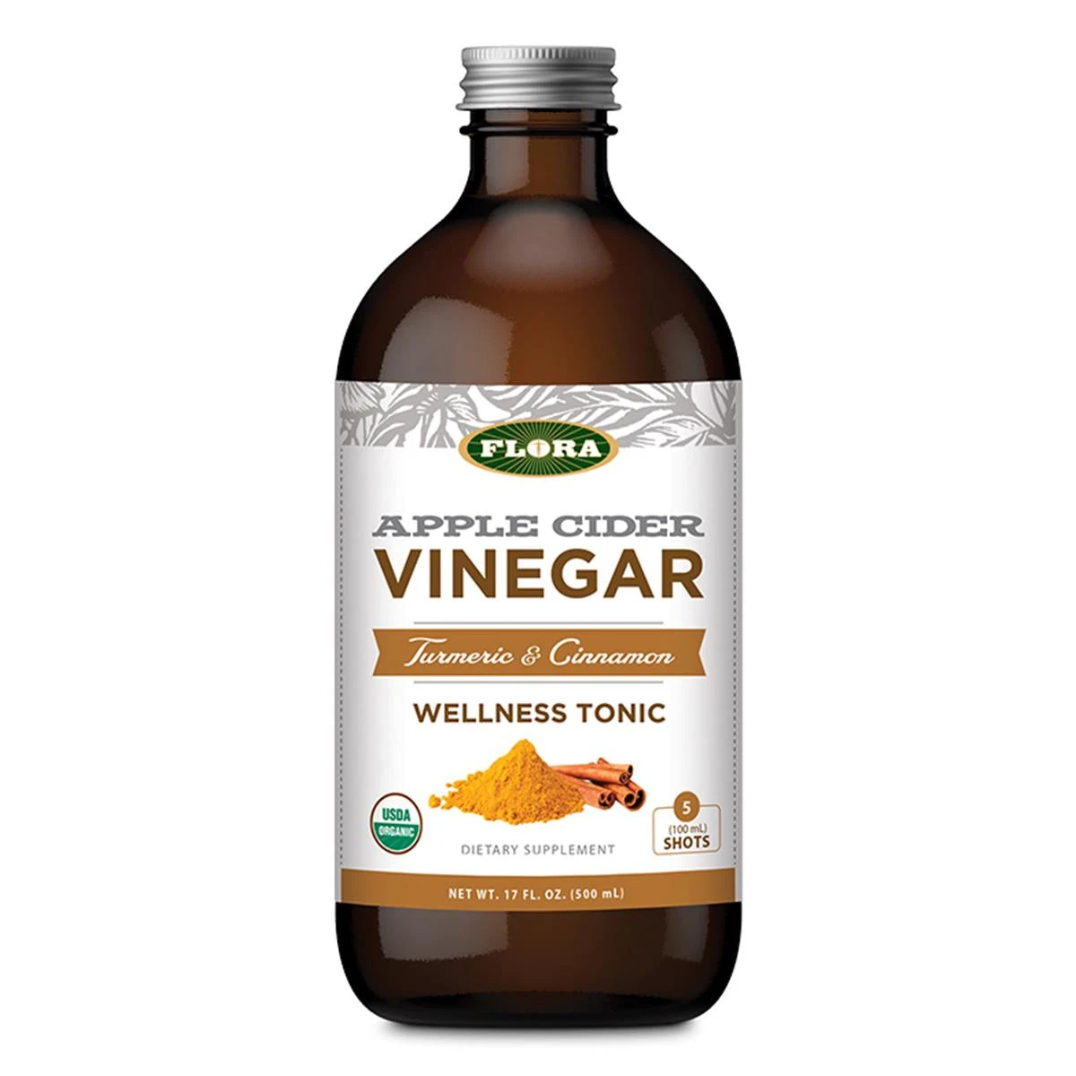 Flora Inc Apple Cider Vinegar Wellness Tonic (Turmeric + Cinnamon) (17 Fl Oz) #10080842 3 Flora Inc Apple Cider Vinegar Wellness Tonic (Turmeric + Cinnamon) (17 Fl Oz) #10080842