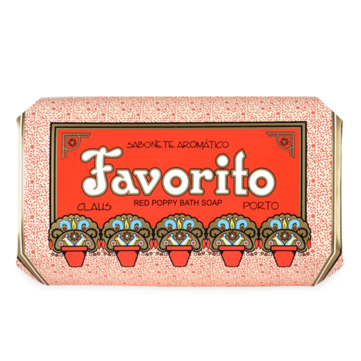 Claus Porto Favorito Red Poppy Bath Soap (5.2 Oz) #11957 3 Claus Porto Favorito Red Poppy Bath Soap (5.2 Oz) #11957