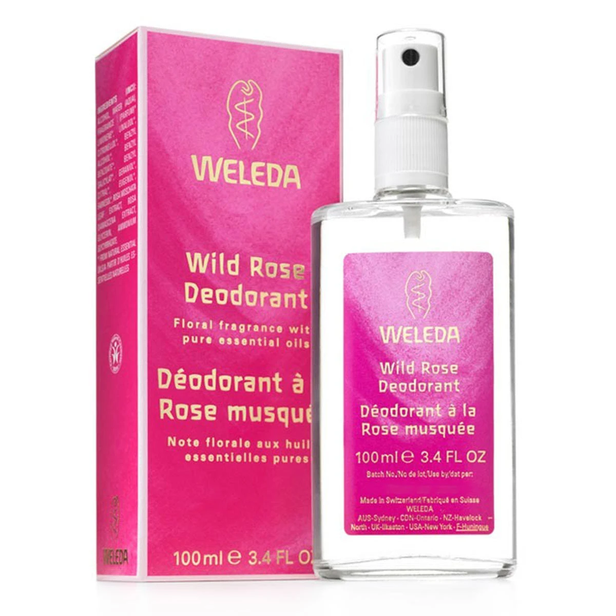 Weleda Spray Wild Rose Deodorant (100 Ml) #19314 3 Weleda Spray Wild Rose Deodorant (100 Ml) #19314