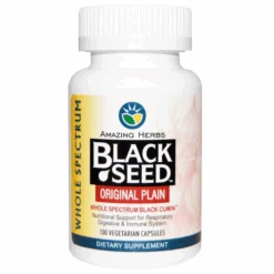 Amazing Herbs Black Seed Original Plain Vegetarian Caps (100 Count) #10083263