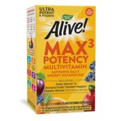 Nature's Way Alive Max3 Potency Multivitamin No Iron Tablets (90 Count) #25863