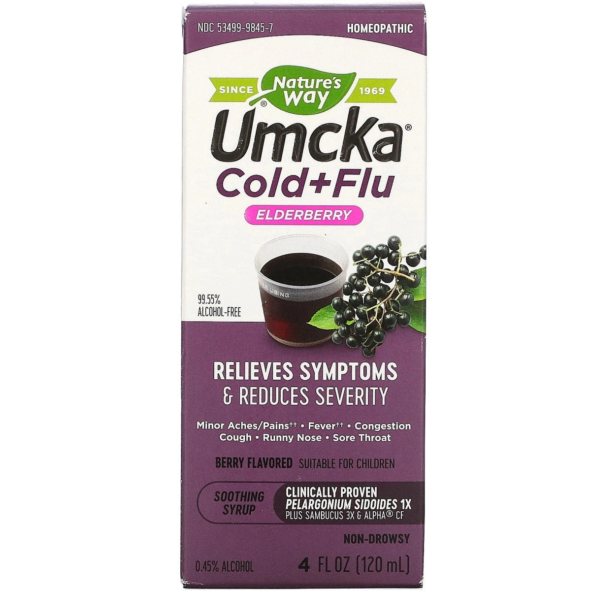 Nature's Way Umcka Elderberry Intensive Cold+Flu Soothing Syrup (4 Fl Oz) #10070038 3 Nature's Way Umcka Elderberry Intensive Cold+Flu Soothing Syrup (4 Fl Oz) #10070038