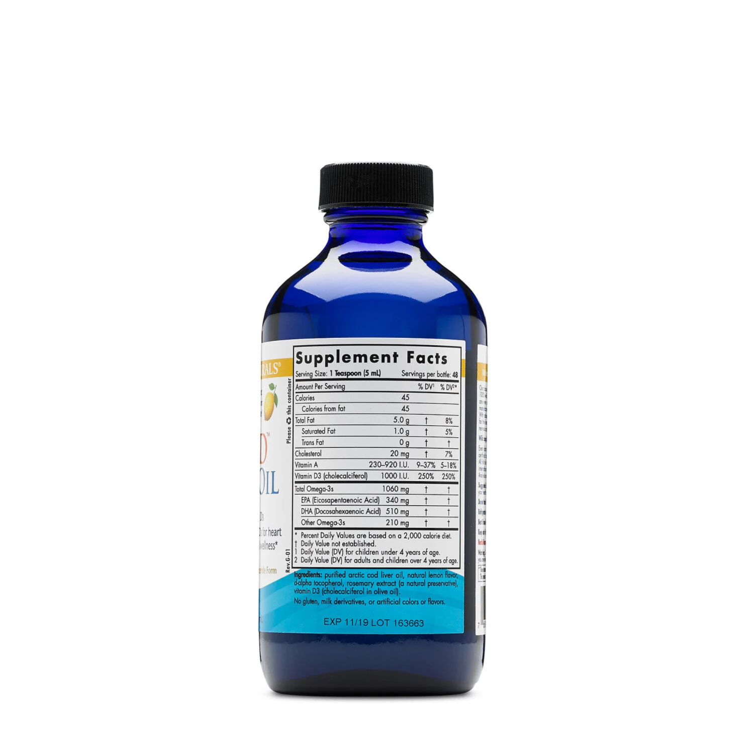 Nordic Naturals Arctic-D Cod Liver Oil (Lemon Flavored) (8 Fl Oz) #31164 4 Nordic Naturals Arctic-D Cod Liver Oil (Lemon Flavored) (8 Fl Oz) #31164 - Image 2