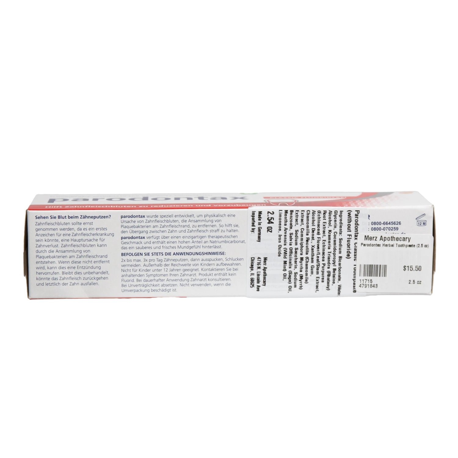 Parodontax Herbal Toothpaste (2.5 Oz) #11715 5 Parodontax Herbal Toothpaste (2.5 Oz) #11715 - Image 3