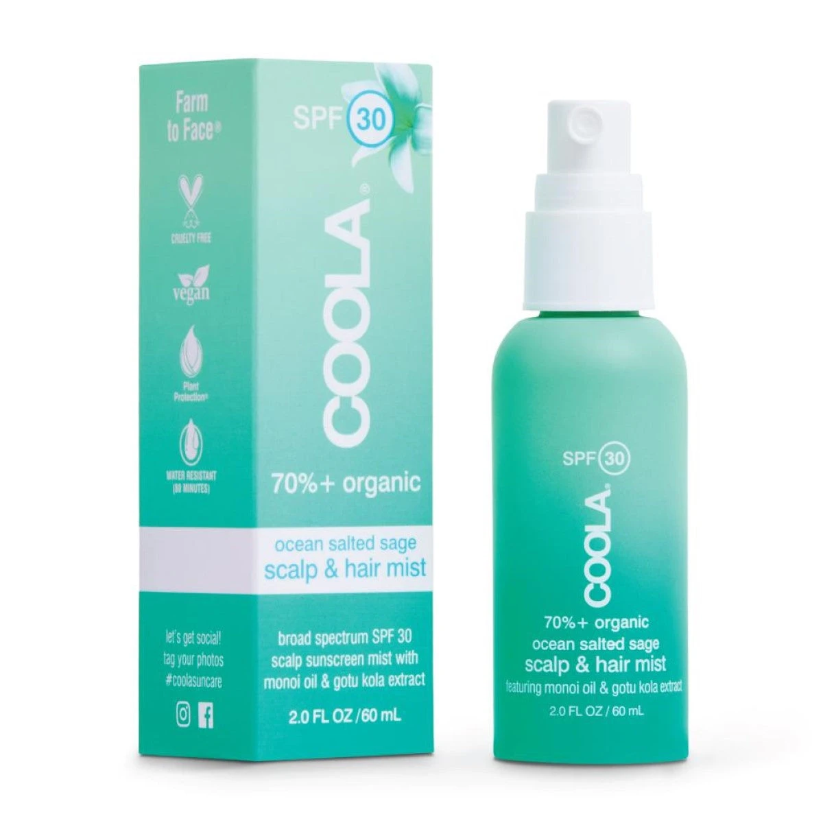 COOLA Suncare Scalp & Hair Mist Sunscreen (2 Fl Oz) #10083347 3 COOLA Suncare Scalp & Hair Mist Sunscreen (2 Fl Oz) #10083347