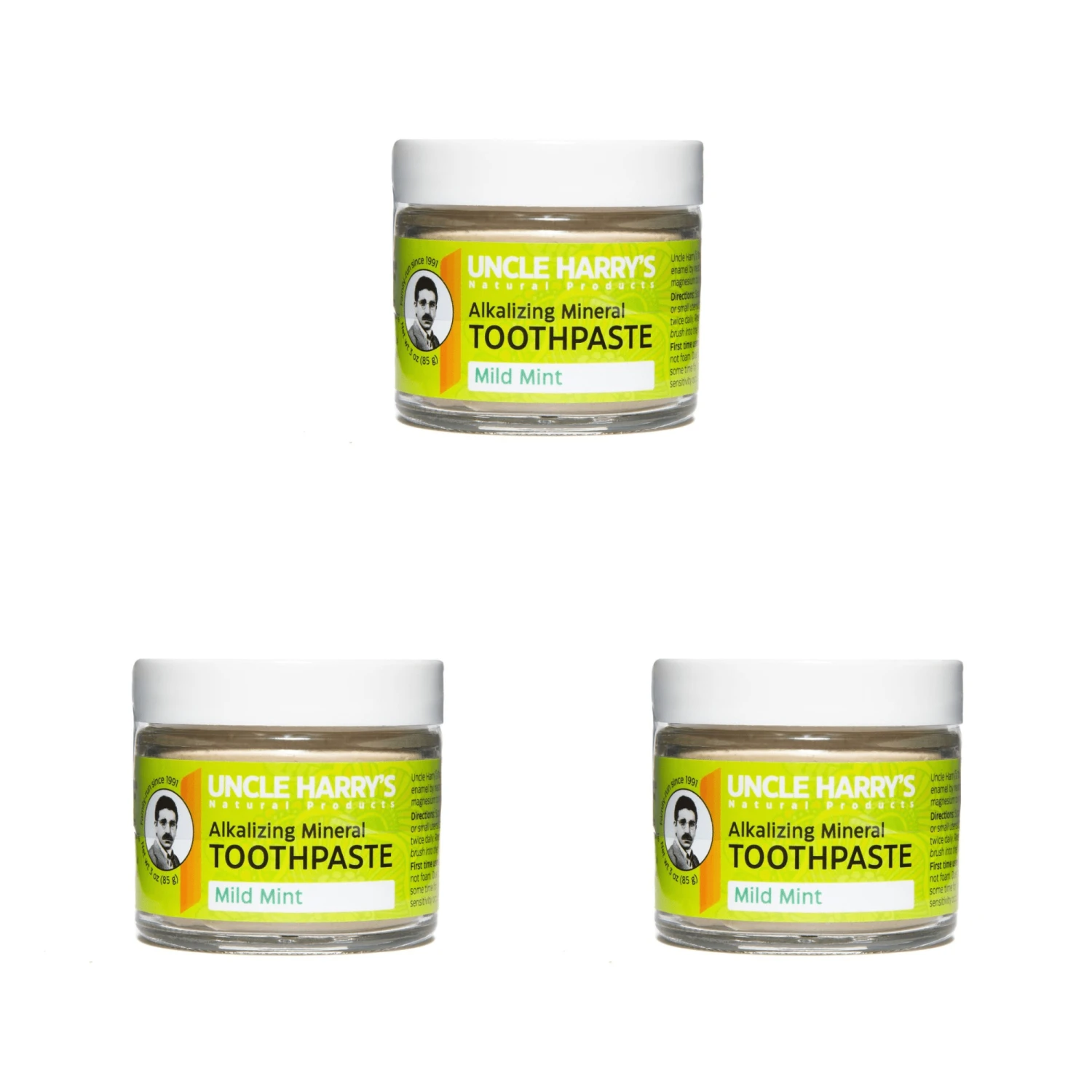 Uncle Harry's Natural Products Mild Mint Toothpaste (3 Count) #10079183 3 Uncle Harry's Natural Products Mild Mint Toothpaste (3 Count) #10079183