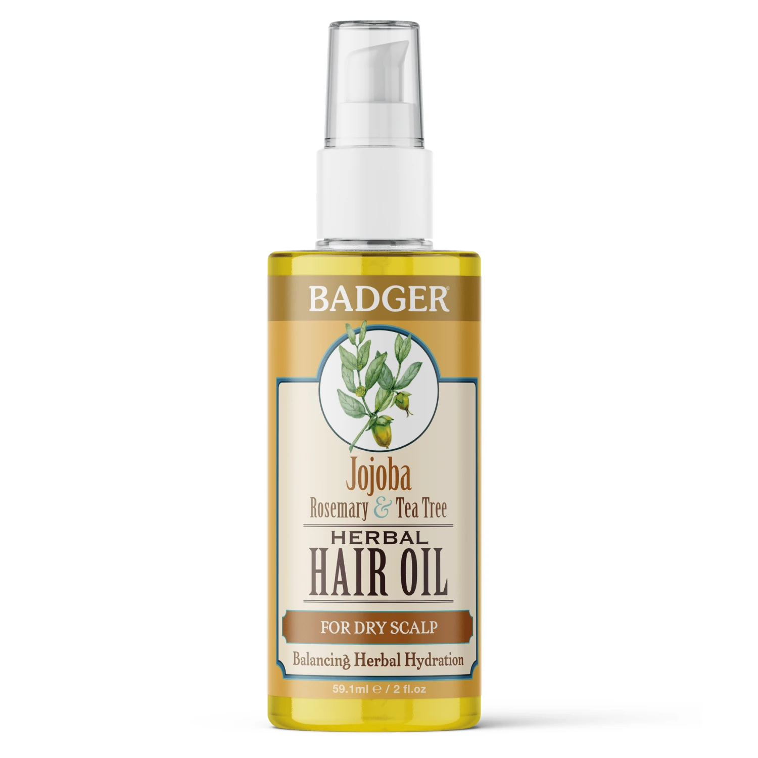 Badger Jojoba Herbal Hair Oil (2 Fl Oz) #10069663 3 Badger Jojoba Herbal Hair Oil (2 Fl Oz) #10069663