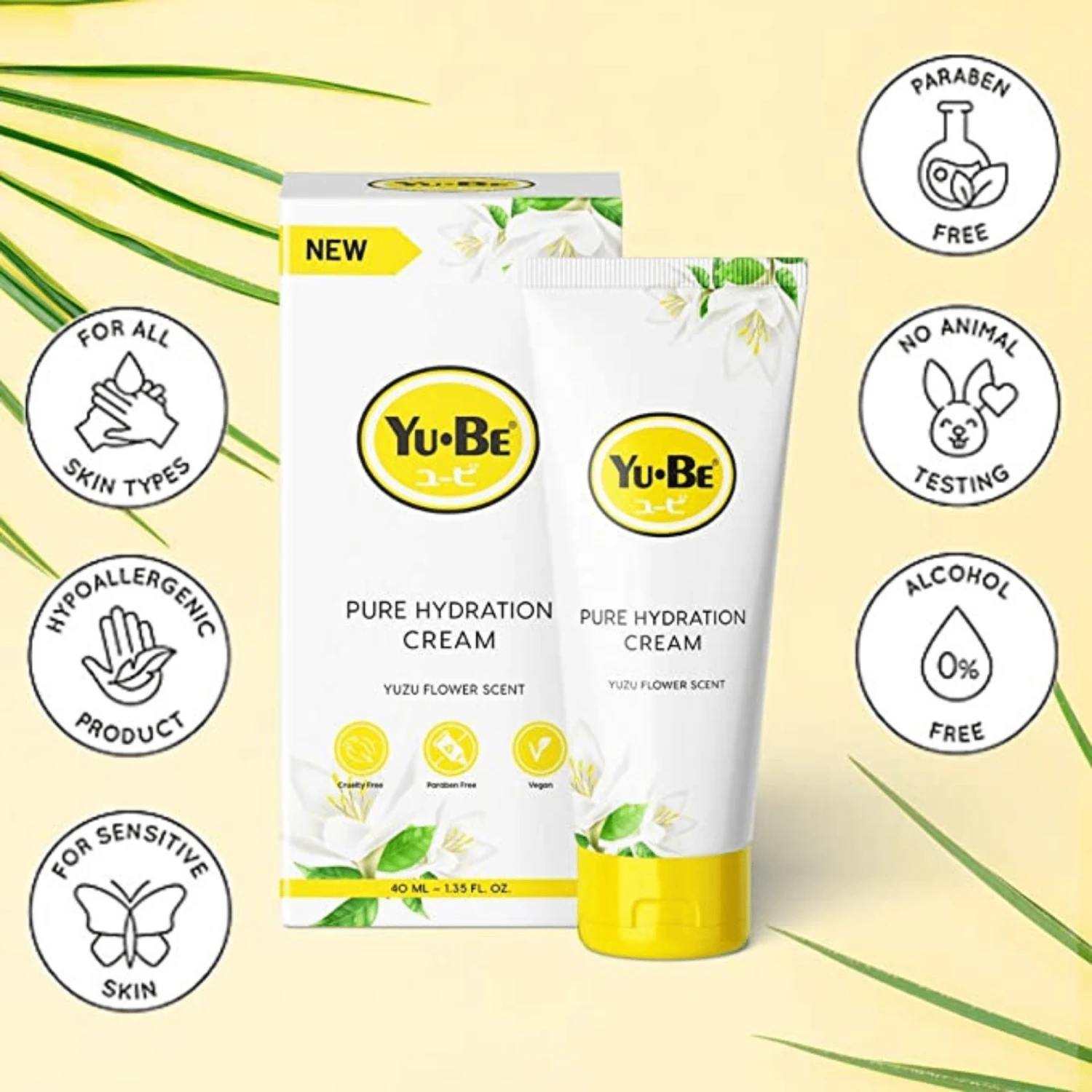 Yu-Be Yuzu Pure Hydration Cream (1.35 Fl Oz) #10086397 4 Yu-Be Yuzu Pure Hydration Cream (1.35 Fl Oz) #10086397 - Image 2