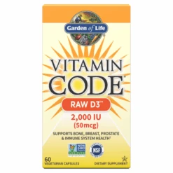 Garden Of Life Vitamin Code Raw D3 2000IU (60 Count) #10071156