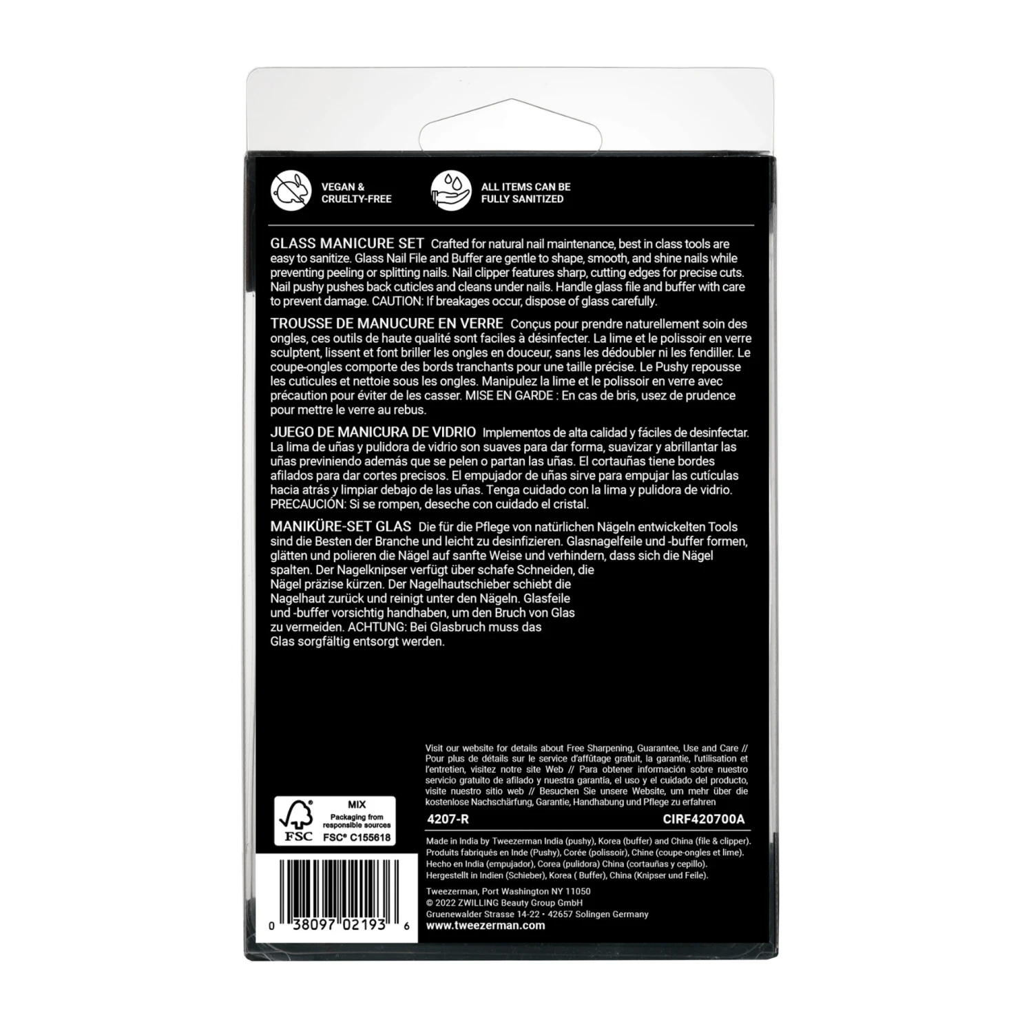 Tweezerman Glass Manicure Set #10086321 4 Tweezerman Glass Manicure Set #10086321 - Image 2