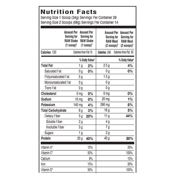 Garden Of Life Vanilla Raw Protein + Greens- Organic (19.3 Oz) #10076147 4 Garden Of Life Vanilla Raw Protein + Greens- Organic (19.3 Oz) #10076147 - Image 2