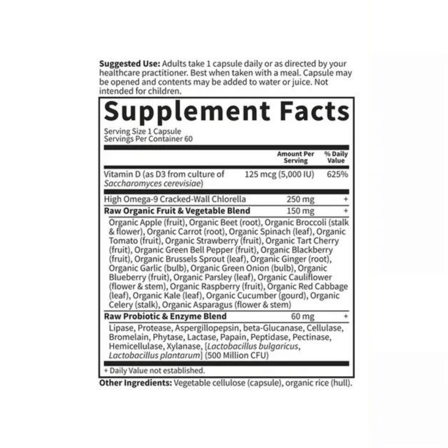 Garden Of Life Vitamin Code Raw D3 5000IU (60 Count) #10071158 4 Garden Of Life Vitamin Code Raw D3 5000IU (60 Count) #10071158 - Image 2