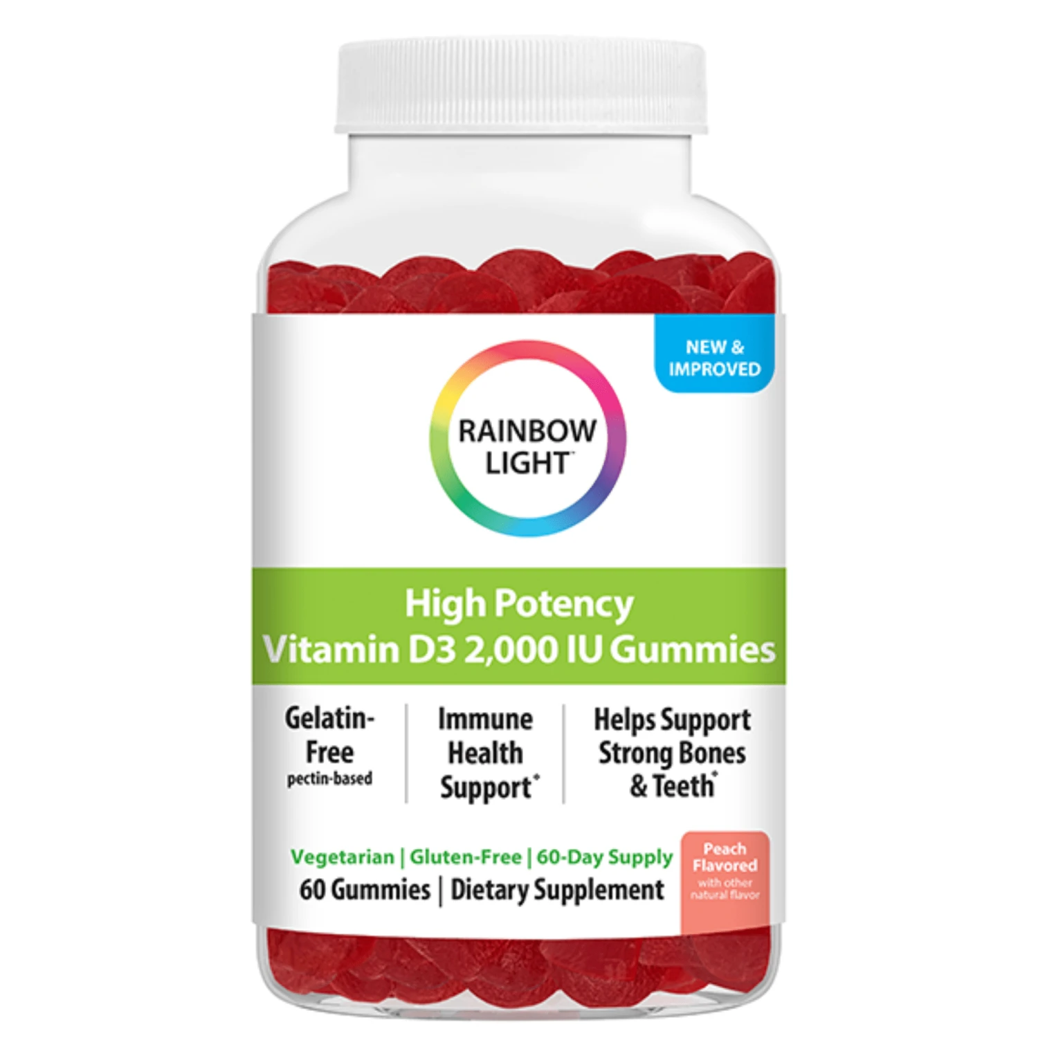 Rainbow Light High Potency Vitamin D3 2000IU Gummies (60 Count) #10086798 3 Rainbow Light High Potency Vitamin D3 2000IU Gummies (60 Count) #10086798