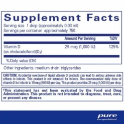 Pure Encapsulations Vitamin D3 Liquid (0.75 Fl Oz) #10086656 7 Pure Encapsulations Vitamin D3 Liquid (0.75 Fl Oz) #10086656 -Personal Care Store vitamind3liquidfacts